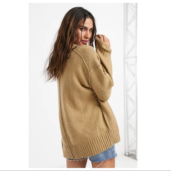 FREE PEOPLE BOHO TUNIC PULLOVER SWEATER TOP A3C - Picture 3 of 16